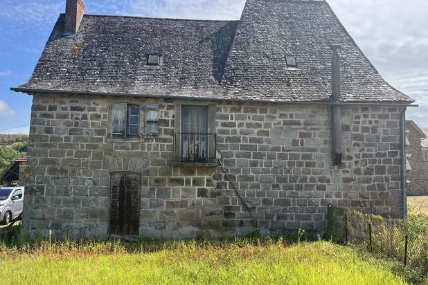 Vue de la Façade ouest-rehabilitation-maison-Brignac-la-Plaine
