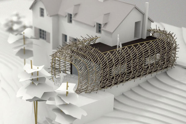 Vue Maquette Numérique-1-agrandissement_extension-logement-Sainte-Suzanne-et-Chammes