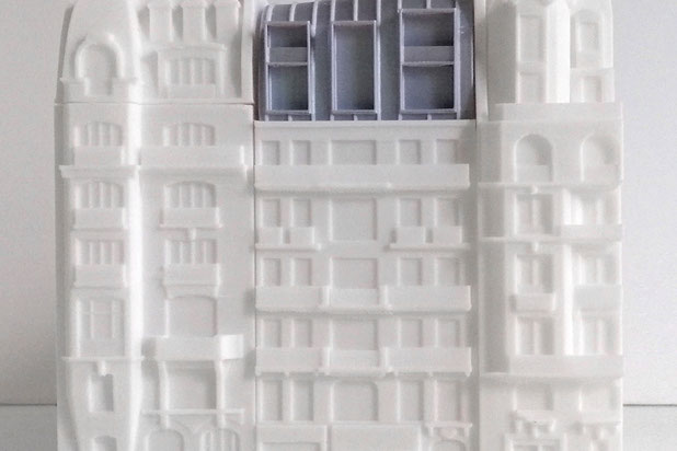 Maquette 1-surelevation-logement-Paris