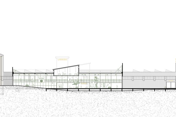 Coupe longitudinale 1-rehabilitation-extension-Sierre