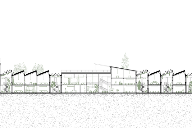 Coupe longitudinale 2-rehabilitation-extension-Sierre