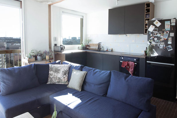 Vue depuis Salon-renovation-appartement-Saint-Ouen-sur-Seine