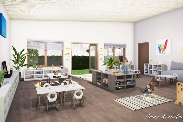 Image d'étude d'une salle de cours-construction-equipement-Paris