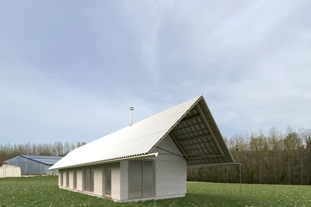 Façade Sud-Ouest-construction-maison-Coupetz