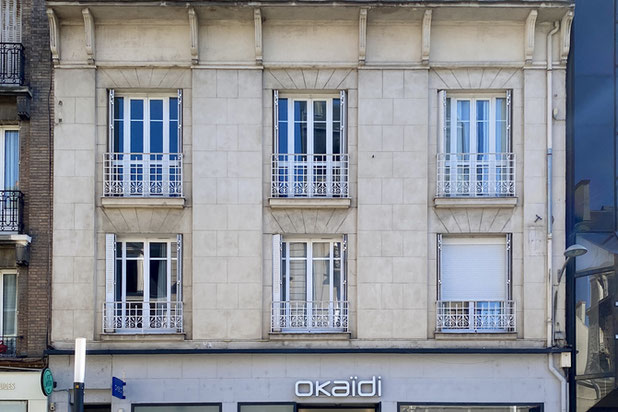 Vue de la façade.-surelevation-immeuble-Reims
