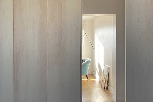De la chambre vers le sséjour-renovation-appartement-Pantin