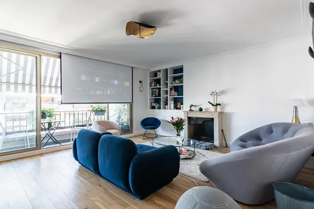 Salon-renovation-appartement-Paris
