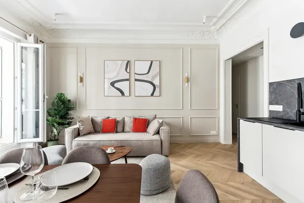 Salon, Salle à Manger-renovation-appartement-Paris