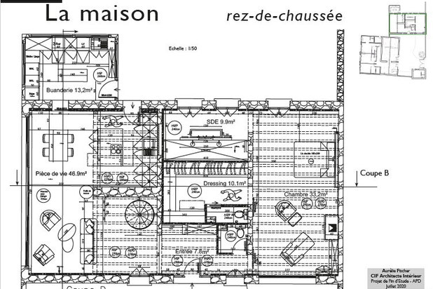 Plan RDC Maison Principale-renovation-maison-Vendôme