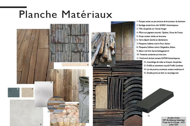 Planche Matériaux-renovation-maison-Vendôme