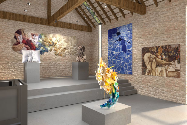Vue 3D Galerie d'Art-renovation-maison-Vendôme