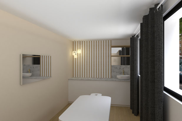 Salle de soin - Vue 3D-amenagement-boutique_local-Quimper