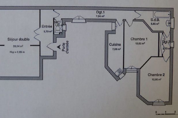 Plan Existant-renovation-appartement-Paris