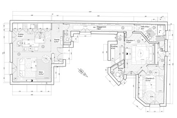Plan Projet-renovation-appartement-Paris