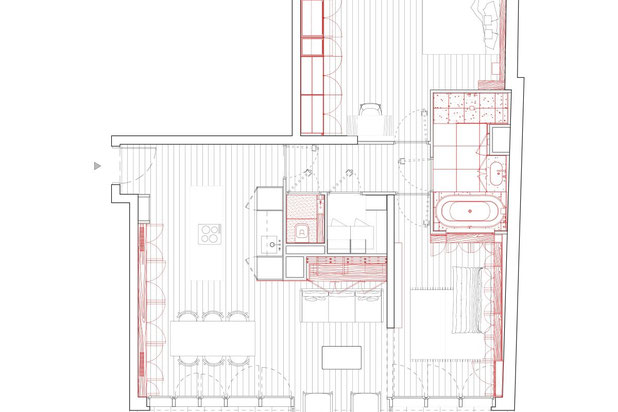 Plan état projeté-amenagement-appartement-Paris
