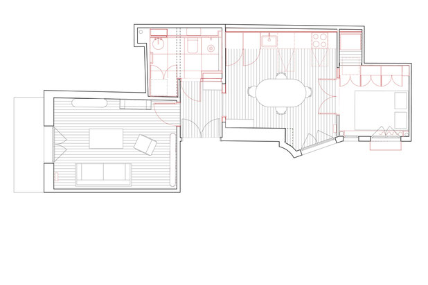 Plan état projeté-renovation-appartement-Paris