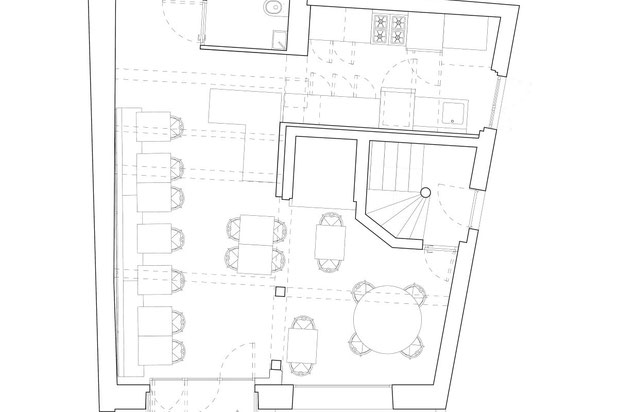 Plan état existant-amenagement-cafe_restaurant-Montpellier