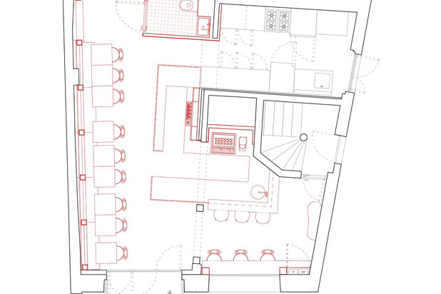 Plan état projeté-amenagement-cafe_restaurant-Montpellier
