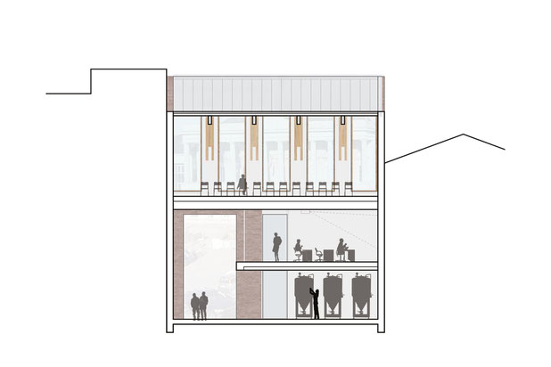 Coupe état projeté-rehabilitation-extension-Hazebrouck