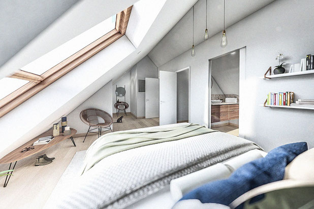 Projection 3D de la suite-amenagement-maison-Ploemel