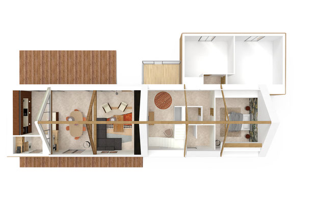 Plan d'aménagement-rehabilitation-maison-Quimper