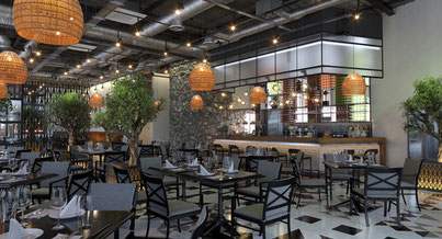 Photo d'un projet de Aménagement Café ou restaurant à Orvault