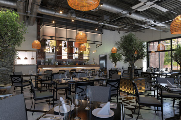 La salle et le bar-amenagement-cafe_restaurant-Orvault