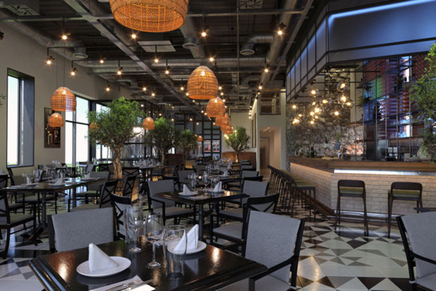 La salle et le bar-amenagement-cafe_restaurant-Orvault