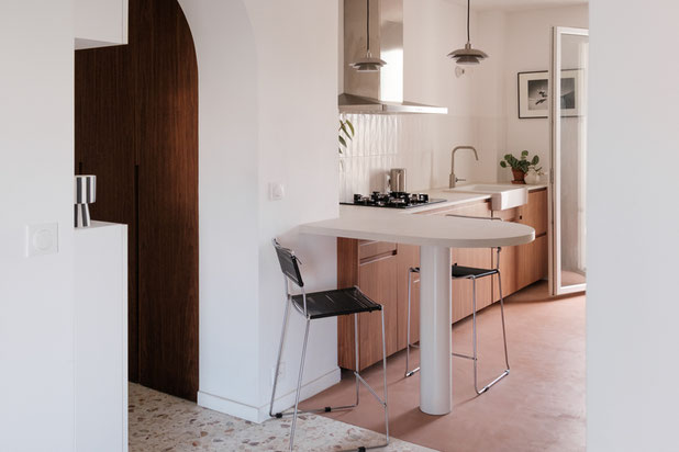 Cuisine et revêtements de sols-renovation-appartement-Montpellier