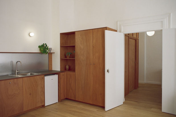 Cuisine et dégagement-renovation-appartement-Montpellier