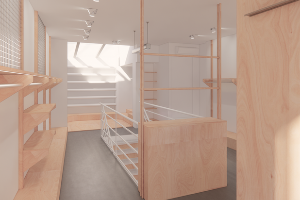 Rendu photoréaliste en conception-amenagement-boutique_local-Montpellier