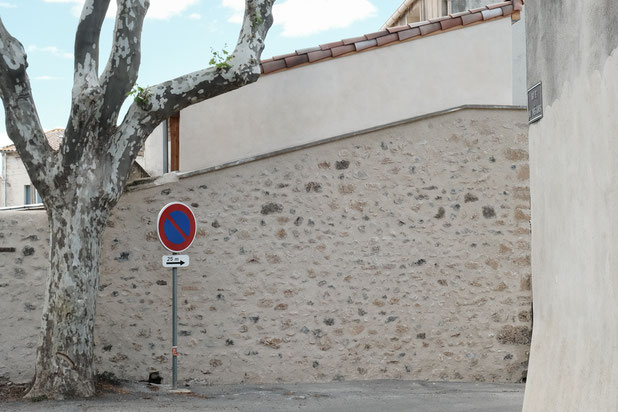 Vue depuis la rue-construction-maison-Usclas-d'Hérault