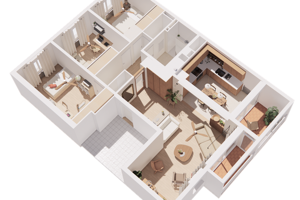 Axonométrie-renovation-appartement-Sète
