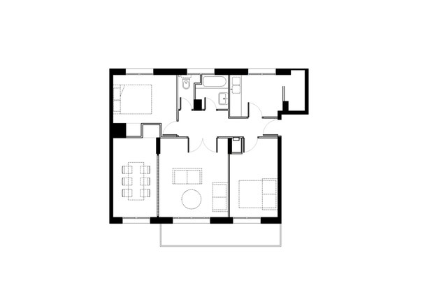 Plan existant-renovation-appartement-Lyon