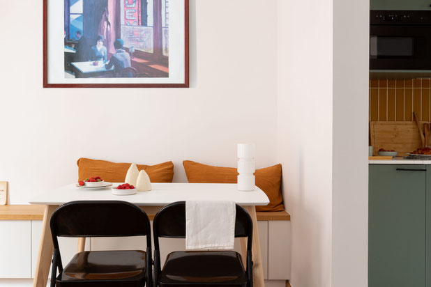 La salle à manger-renovation-appartement-Paris