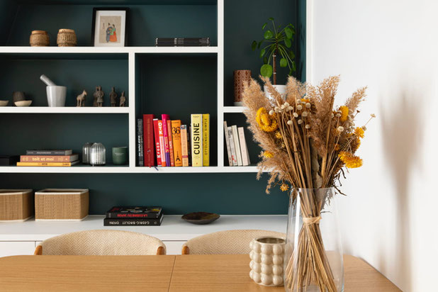 La bibliothèque sur mesure-renovation-appartement-Paris