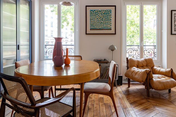 La salle à manger-renovation-appartement-Paris