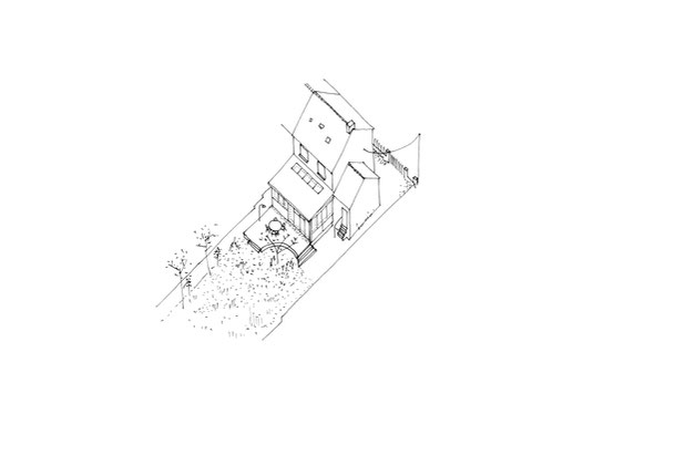 Axonométrie-agrandissement_extension-maison-Rezé