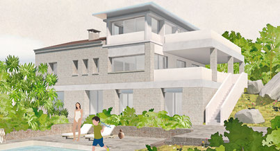 Photo d'un projet de Surélévation Maison à Porto-Vecchio