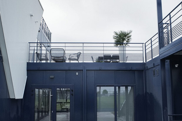 Vue de l'entrée-agrandissement_extension-equipement-Le Haillan