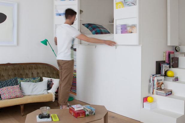 Lit boite-renovation-appartement-Paris