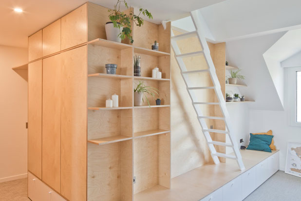 Agencement sur mesure-renovation-appartement-Nantes