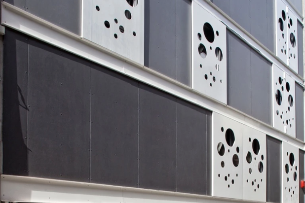 Façade à rue - Entrée-construction-immeuble-Bruxelles