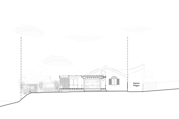 Façade intérieure-agrandissement_extension-maison-Marseille
