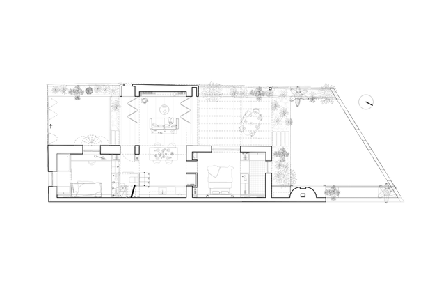 Plan RDC-agrandissement_extension-maison-Marseille