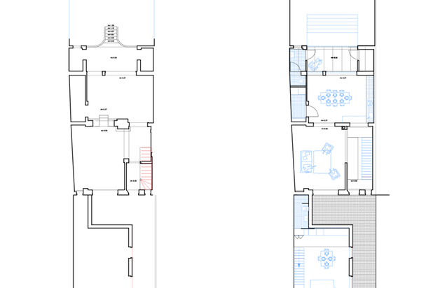 Plan RDC-renovation-maison-Bruxelles