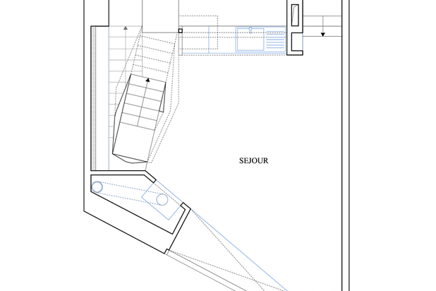 Plan du R+1-rehabilitation-maison-Bruxelles