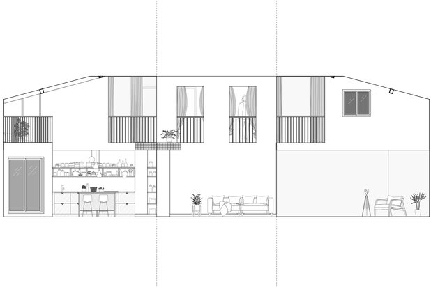 Façade intérieure déployée-renovation-appartement-Marseille