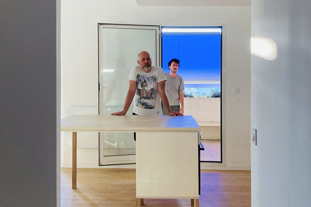 Ilot de cuisine-renovation-appartement-Marseille