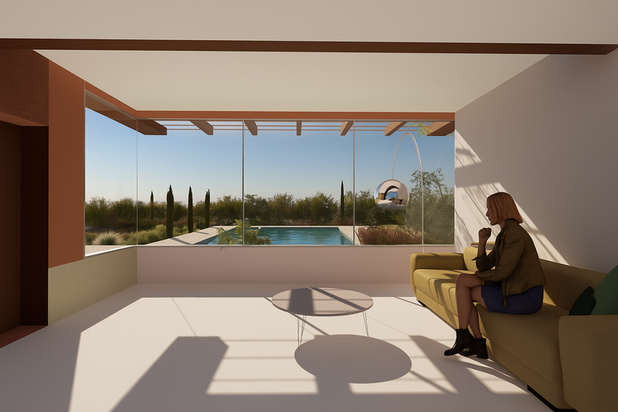 Vue depuis le séjour-agrandissement_extension-maison-Aix-en-Provence